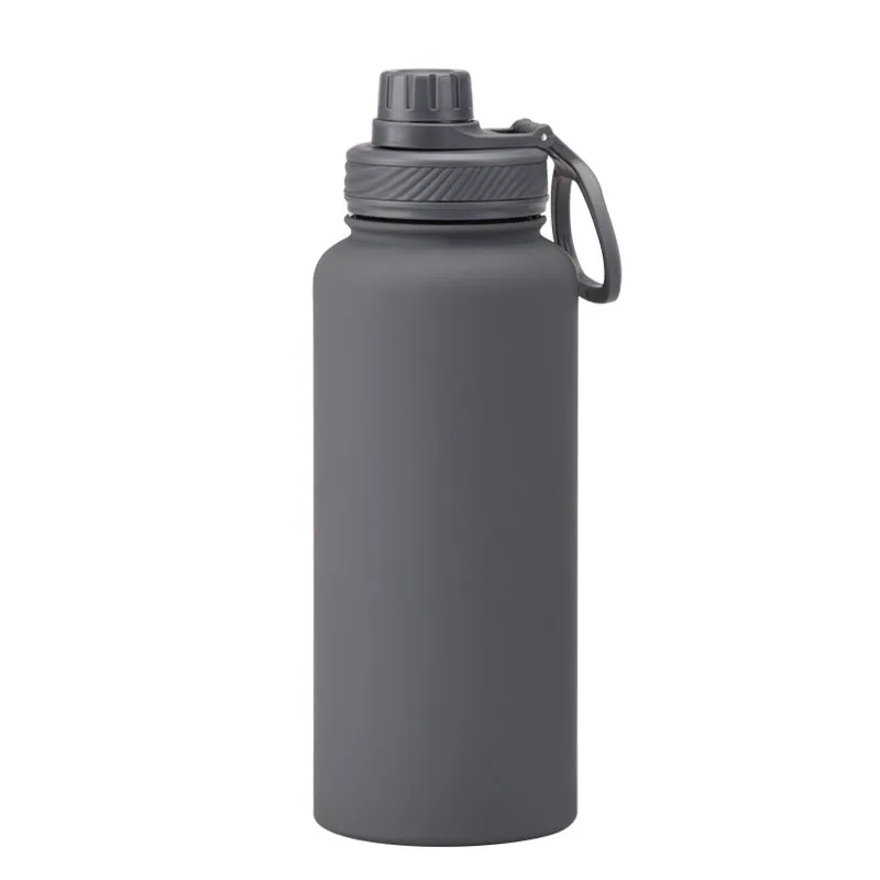 2024 New Stainless Steel Sports Water Bottle Large Capacity 1L Large Mouth Insulated Cup Portable Outdoor Water Cup.