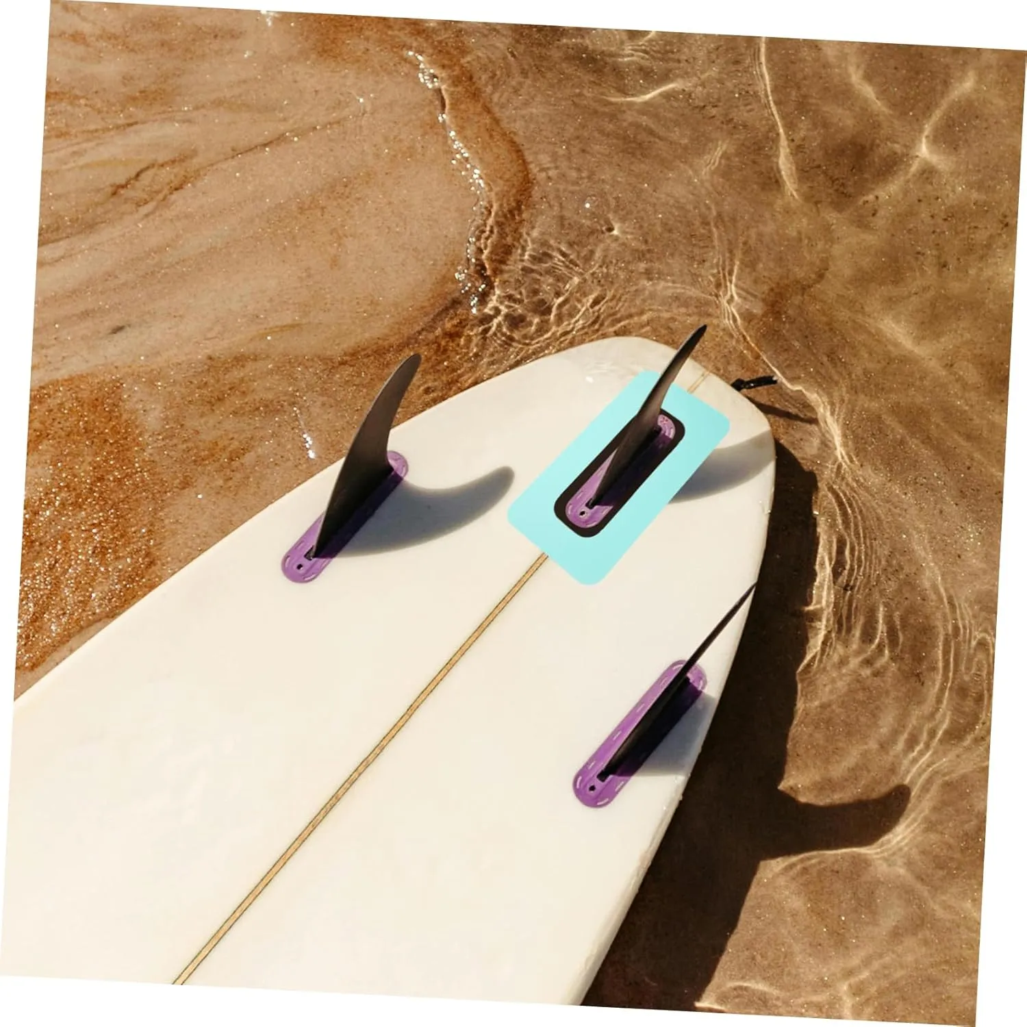 Happyyami Surfboard Accessories Adaptor Board Surfboard Board Bottle Holder Fin Stand up Detachable Center