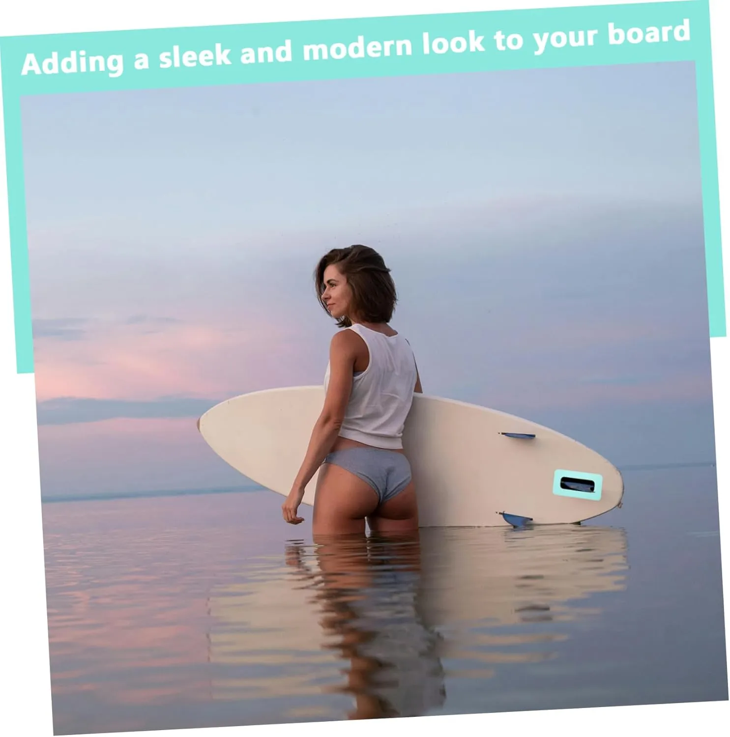 Happyyami Surfboard Accessories Pump Adapter for Inflatables Paddle Tail Rudder Slot Patch Surfboards Board Cup