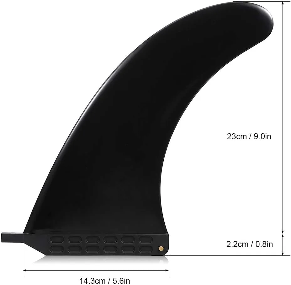 HXBER SUP Single Fin Central Fin Nylon Longboard Surfboard Paddleboard Fin 6.5'' / 7.5'' / 8'' / 9''/ 10''