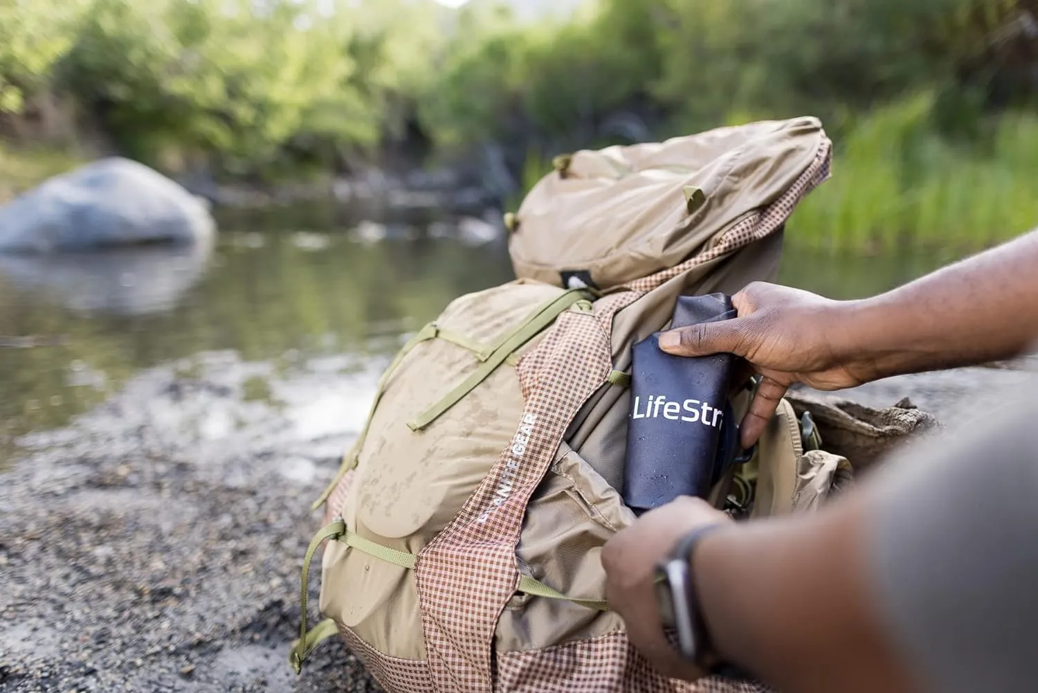 LifeStraw Peak Series Compact Gravity Water Filter System; 3L; Dark Mountain Gray