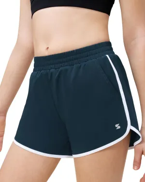 Stelle Girls Athletic Shorts with Pockets Girls Running Shorts Volleyball Soccer Shorts for Kids Elastic Waist
