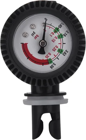 Upgraded Kayak Air Pressure Gauge, Premium Nylon Black Professional Inflatable Boat Barometer for Kayak Raft Fishing Boat Accessories