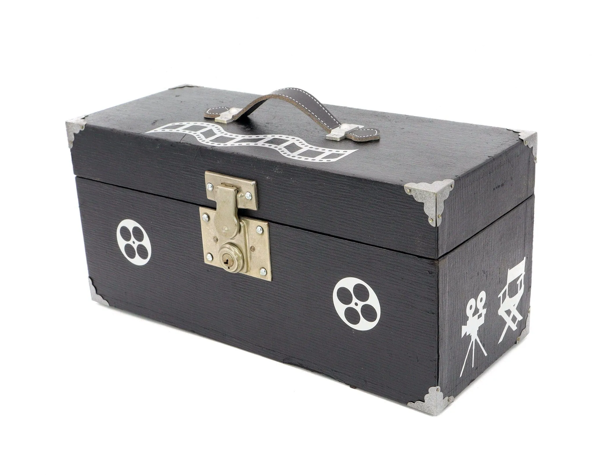 Vintage 8 MM Black Movie Carrying Case - Movie Night - Candy Store