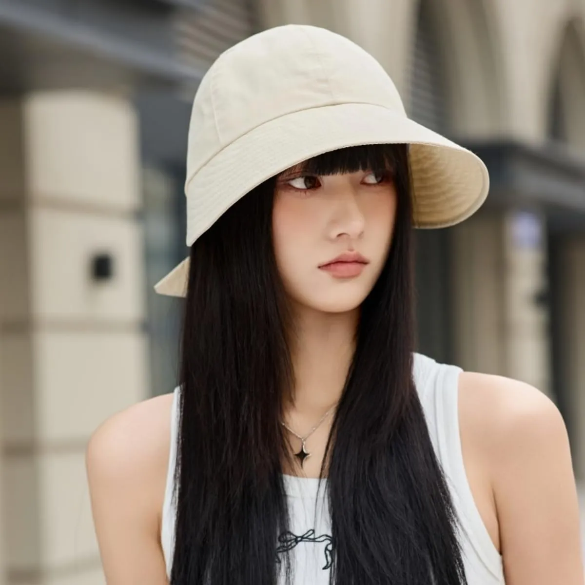 Womens Wide Brim Visor Sun Hats UPF50  UV Protection Packable Summer Hat with Adjustable Bow