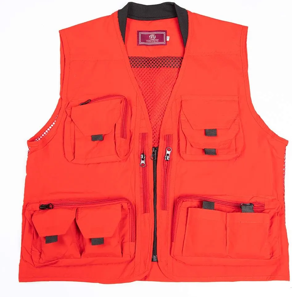 Ziker Women Mesh Breathable Outdoor Quick Dry Safair Cargo Fishing Travel Vest with Multiple Pockets